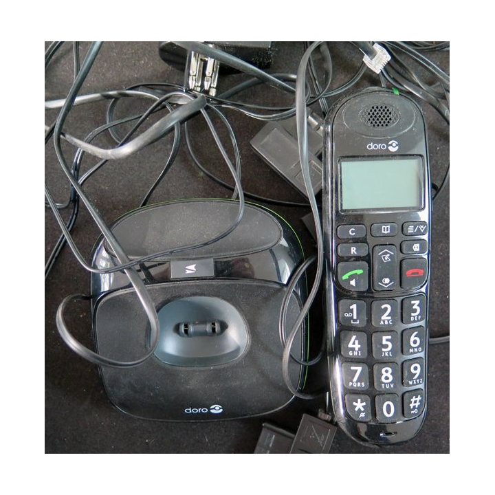 Téléphone sans fil DECT avec écran rétro éclairé Doro