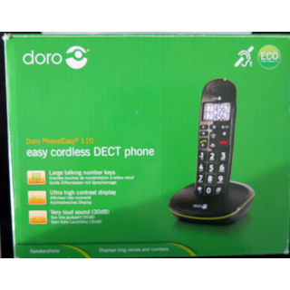 Téléphone sans fil DECT avec écran rétro éclairé Doro