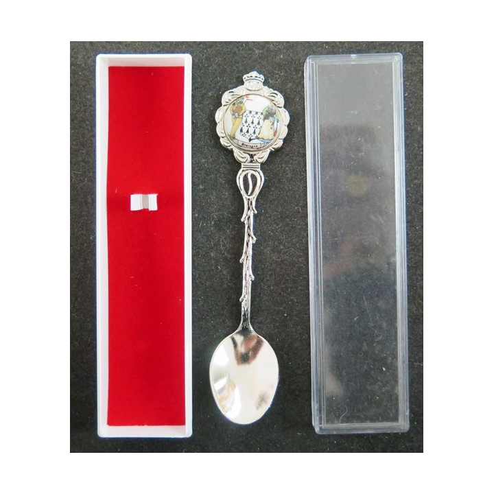 PETITE CUILLERE de collection argentée de Bretagne dans sa boite