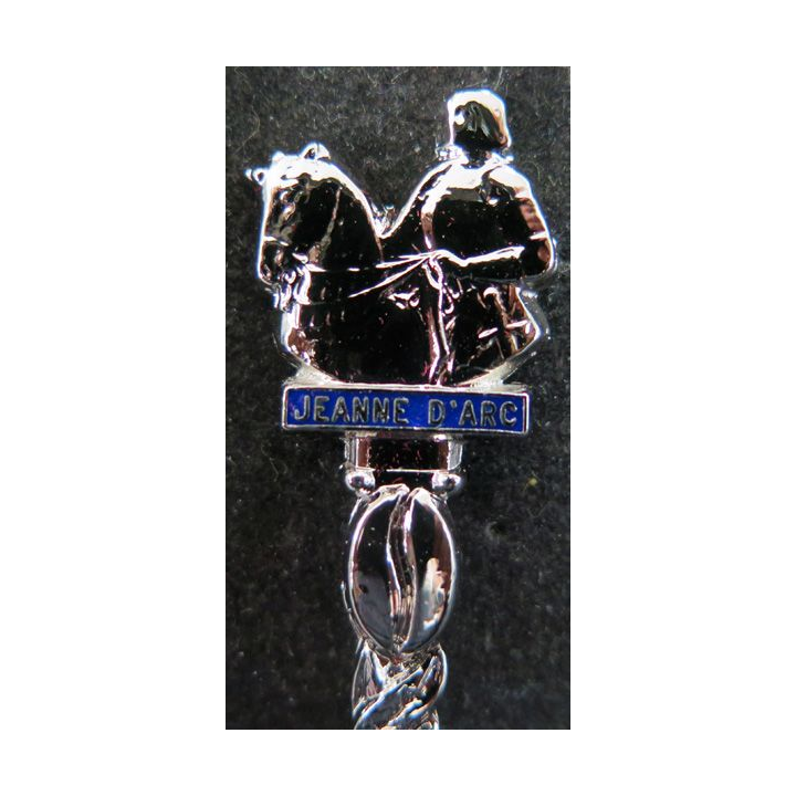 PETITE CUILLERE de collection argentée Jeanne d'Arc dans sa boite