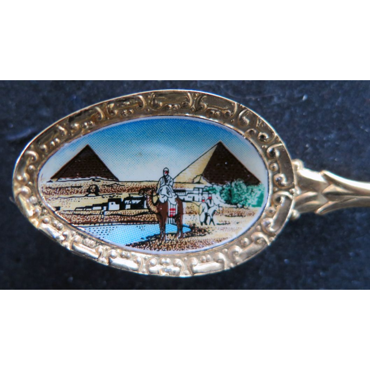 PETITE CUILLERE de collection dorée d' Egypte 