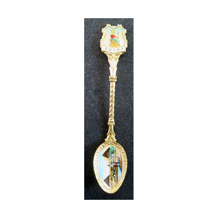 PETITE CUILLERE de collection dorée d' Egypte 