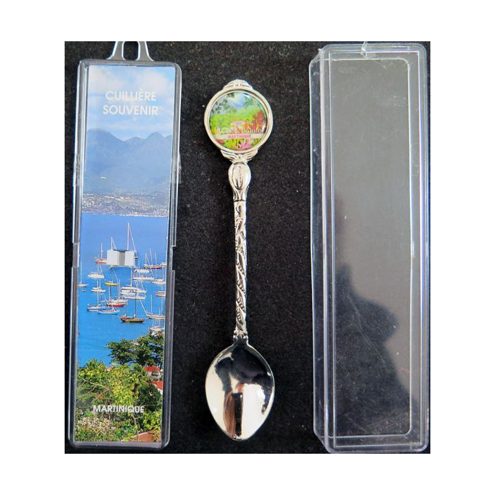 PETITE CUILLERE de collection argentée de jardin de Balala Martinique dans sa boite