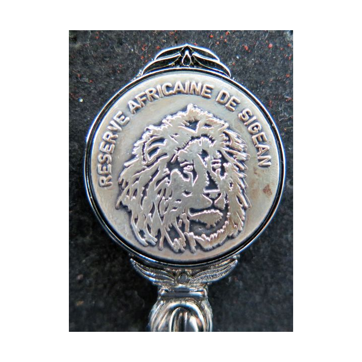 PETITE CUILLERE de collection argentée de la réserve africaine de Sigean dans sa boite