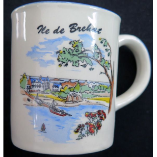 Mug en Grès de l'ile de Bréhat dimensions 7,5 x 9 cm