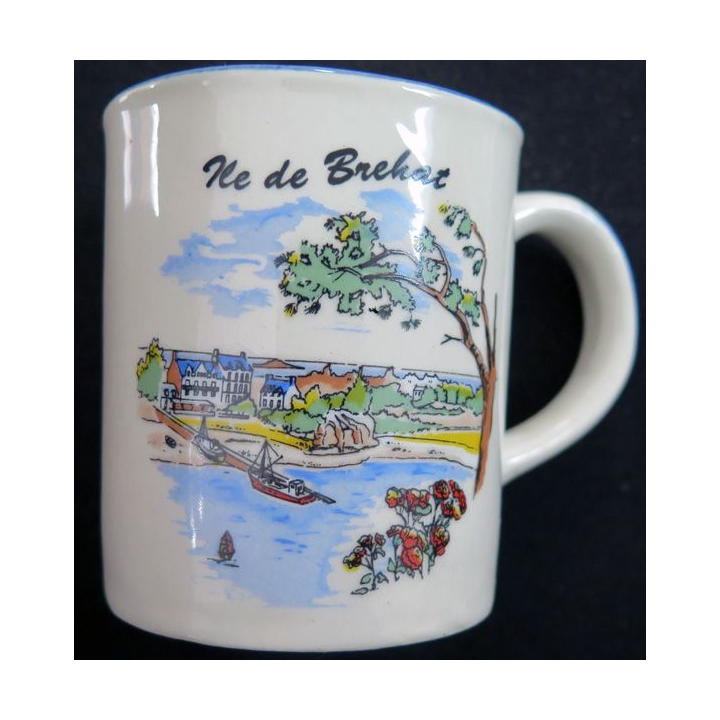 Mug en Grès de l'ile de Bréhat dimensions 7,5 x 9 cm