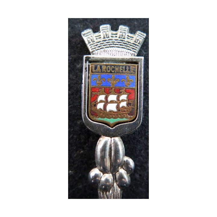 PETITE CUILLERE de collection argentée de LA ROCHELLE