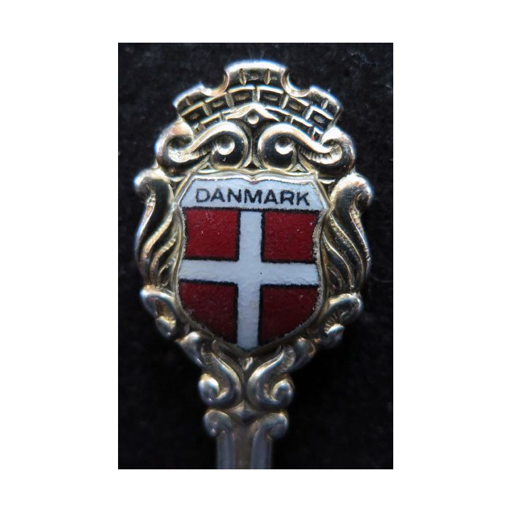 PETITE CUILLERE de collection argentée du DANMARK