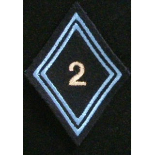 LOSANGE DE BRAS MODÈLE 45 2° régiment de hussards cadre