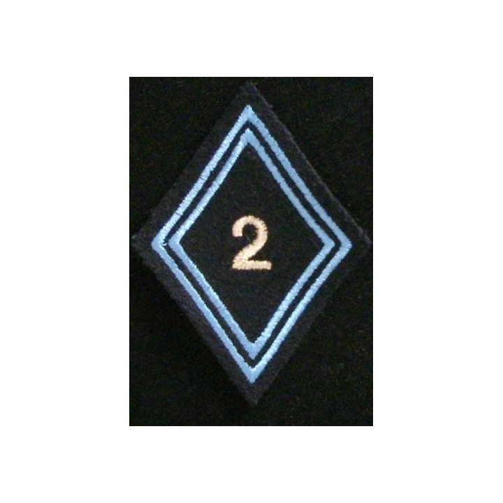 LOSANGE DE BRAS MODÈLE 45 2° régiment de hussards cadre