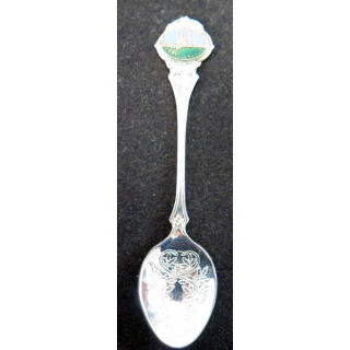 PETITE CUILLERE de collection plaquée argent de CORFE CASTLE