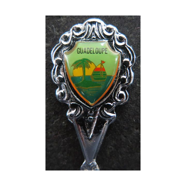 PETITE CUILLERE de collection argentée de GUADELOUPE