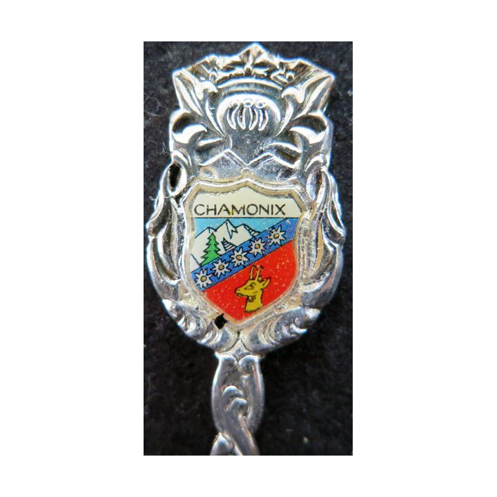 PETITE CUILLERE de collection argentée de CHAMONIX