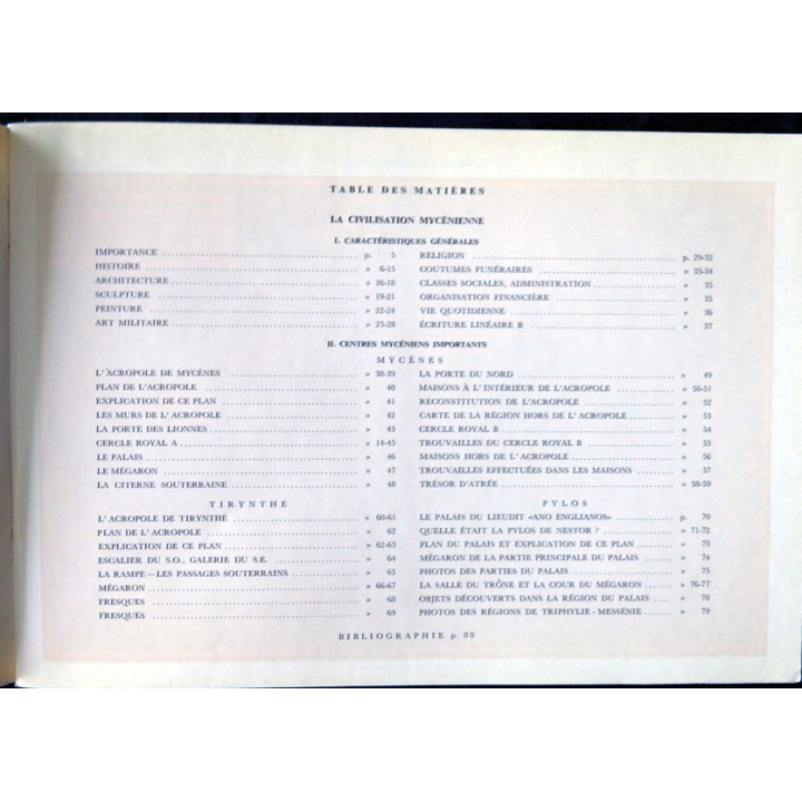 Civilisation Mycénienne de P. Kontorlis aux édité par l'Imprimerie J. Makris S.A. 1976