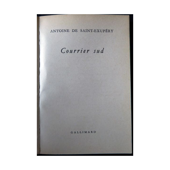 Courrier Sud de Antoine de Saint- Exupéry aux Editions Le Livre de Poche