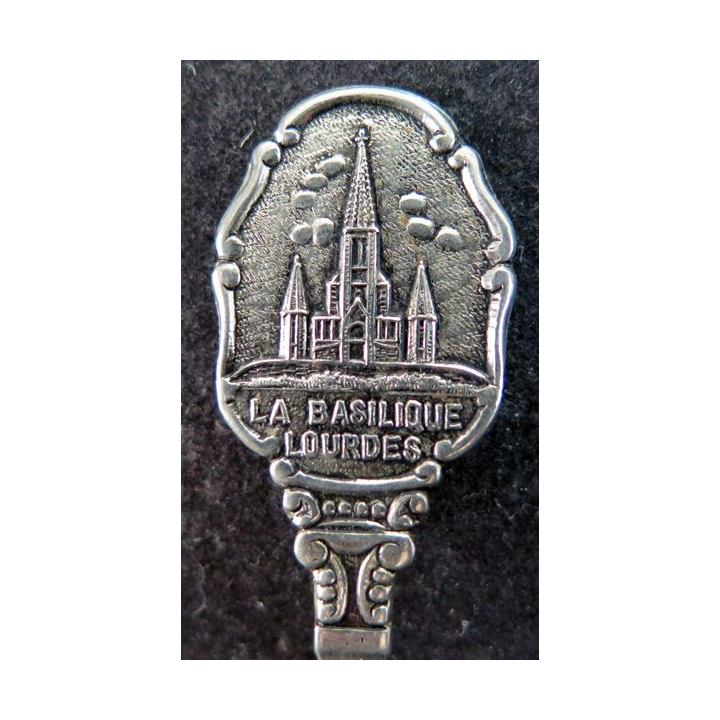 PETITE FOURCHETTE de collection argentée de LA BASILIQUE DE LOURDES