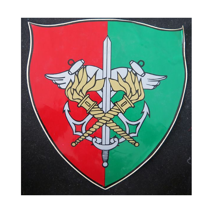 SEA : autocollant du service des essences des armées dimensions 21,5 x 22,5 cm