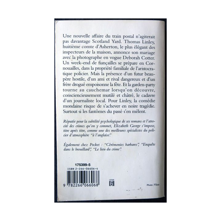 Une douce vengeance de Elizabeth George aux EditionsPresses de la Cité