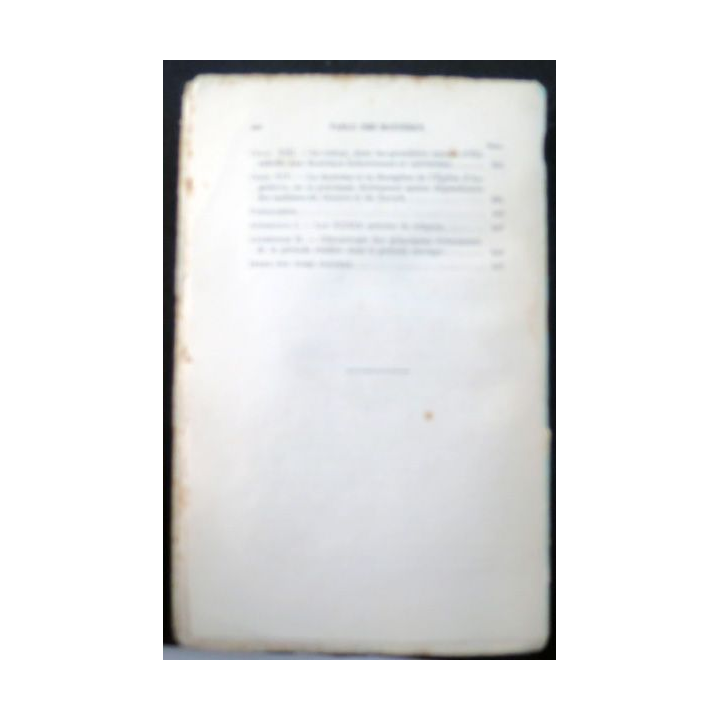 Les origines du schisme anglican 1509-1571 par J. Thésal 1908 sans couverture