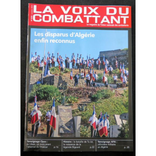 LA VOIX DU COMBATTANT N°1878 Octobre 2022 sur les disparus d'Algérie enfin reconnus