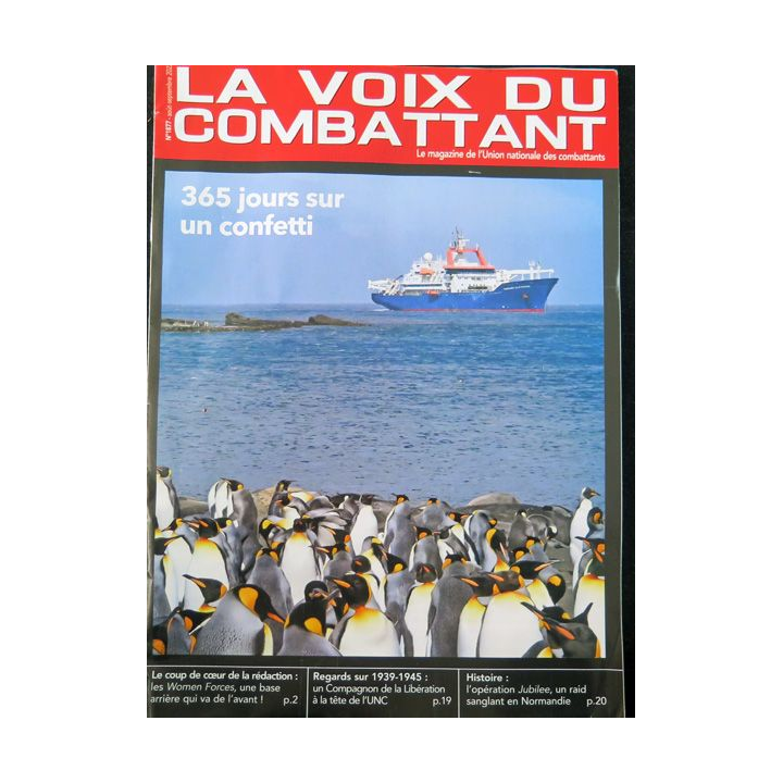 LA VOIX DU COMBATTANT N°1877 Septembre 2022 sur 365 jours sur uin confetti