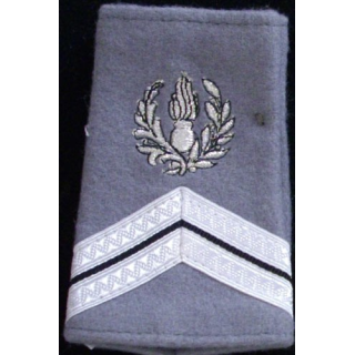 Fourreau de sergent engagé du commissariat sur fond gris