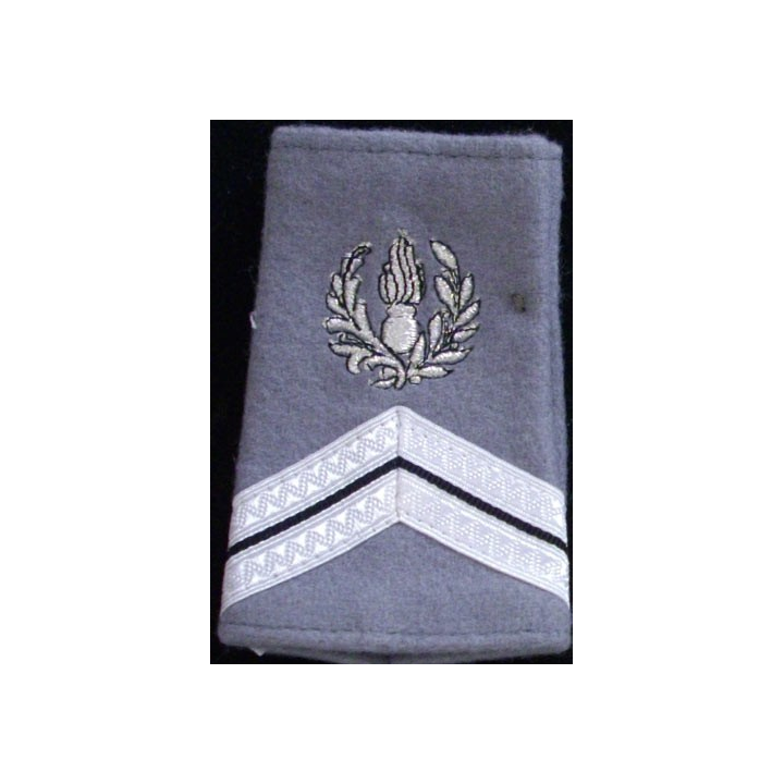 Fourreau de sergent engagé du commissariat sur fond gris