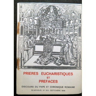 Prières eucharistiques et Préfaces Discours du Pape Septembre 1968