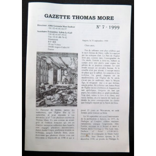 Gazette Thomas More n° 7 - 1999