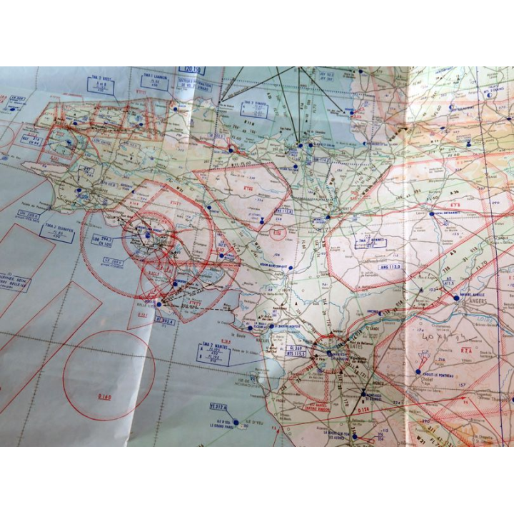 Carte aéronautique Feuille N - W 3° édition 1982