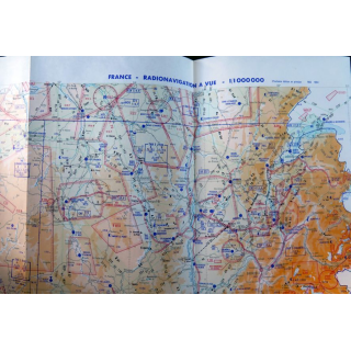France : Radionavigation à vue 1/1 000 000 Feuille S - E 1° édition 1984