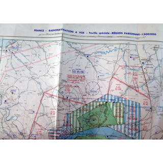 France : Radionavigation à vue Spécial région parisienne 1/ 500 000 Feuille S - E  1982