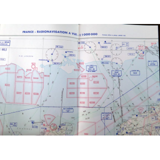 France : Radionavigation à vue 1/1 000 000 Feuille N - W Octobre 1981