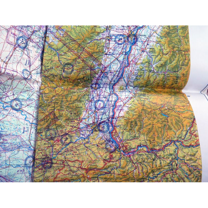 DIJON : feuille n° 4 carte aéronautique au 1:500 000 OACI Janvier 1983