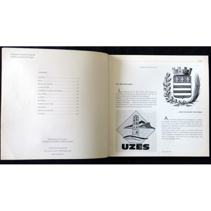 Uzès - Métamorphoses de Marie-Lise Laporte & Jacques Roux aux éditions Équinoxe