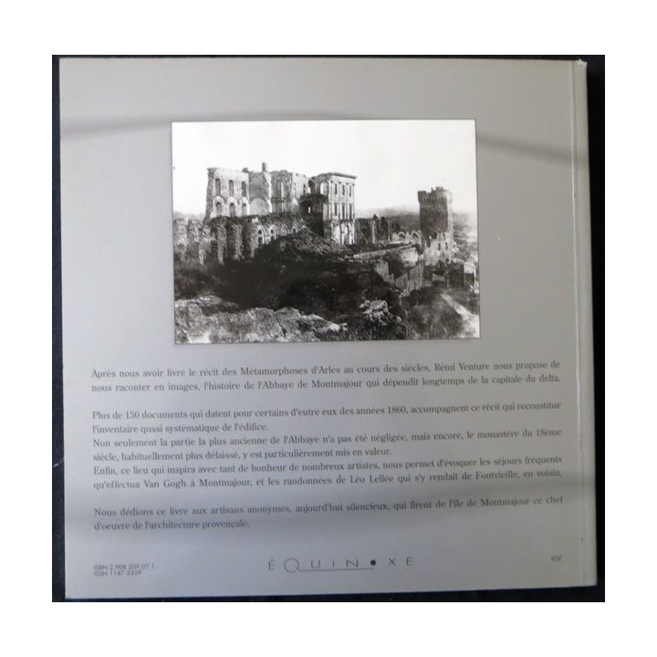 l'Abbaye de Montmajour Le temps retrouvé de Remi Venture aux éditions Équinoxe