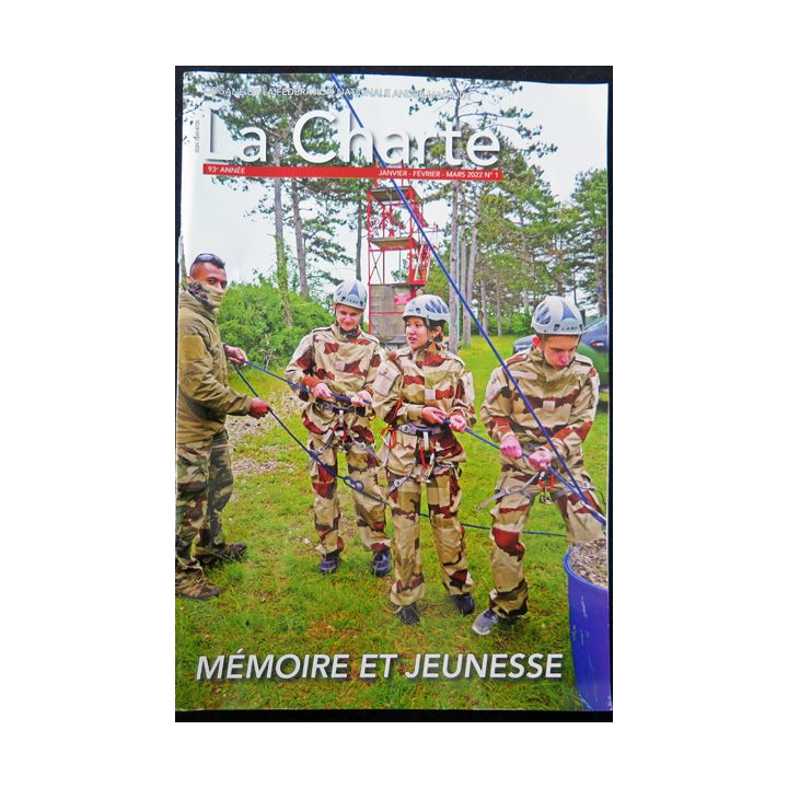 LA CHARTE N°1 Janv fev mars 2022 Mémoire et Jeunesse