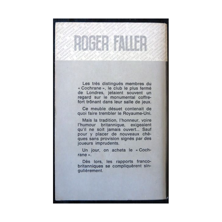 Pleins risques de Roger Faller aux Editions Fleuve Noir