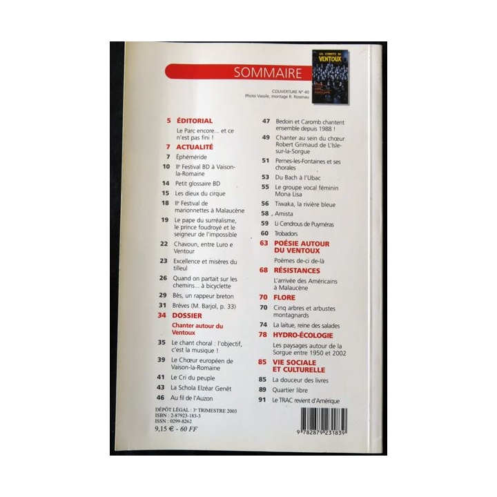 Les carnets du Ventoux  aux Editions Barthélémy Avignon