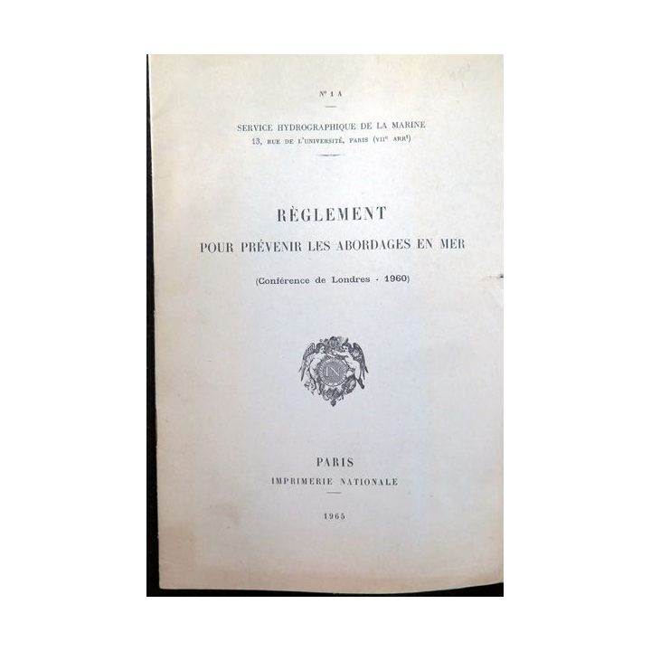 Règlement pour prévenir les abordages en mer Conférence Londres 1960