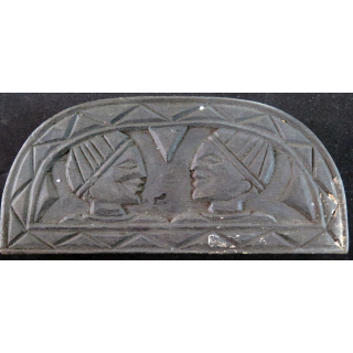 Vieux Jeu africain de stratégie AWALE en bois sculpté avec pierres