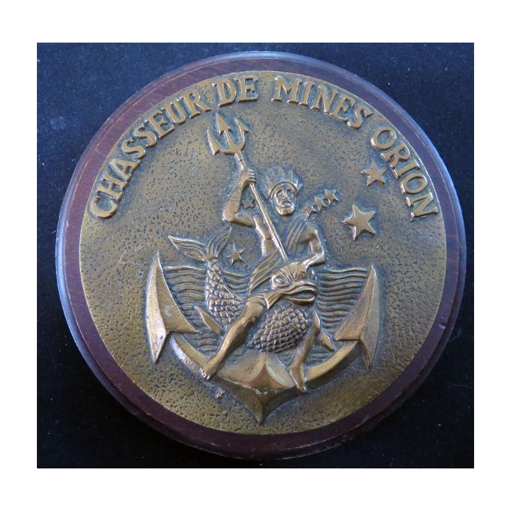 MARINE : Tape de bouche du Chasseur de Mines ORION diamètre 19 cm