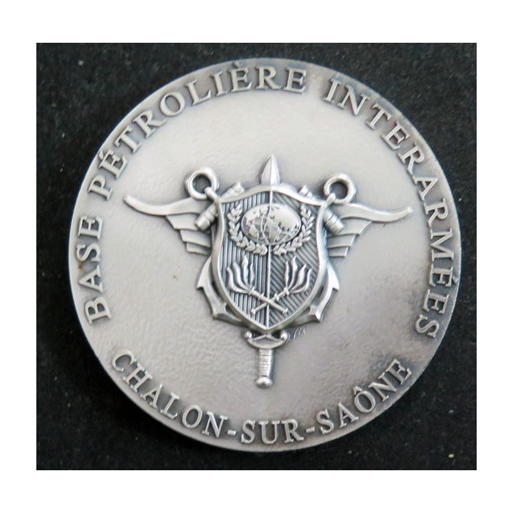 SEA : médaille de table attribuée 7,5 cm diamètre de la Base Pétrolière Interarmées Chalons Sur Saône