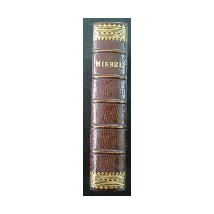 Missel Romain aux initiales GP n° 61 du 25 mars 1894 en cuir dans sa boite