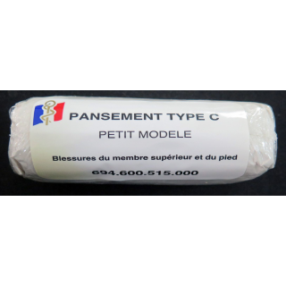Pansement Type C petit modèle blesdsures du membre supérieur et du pied