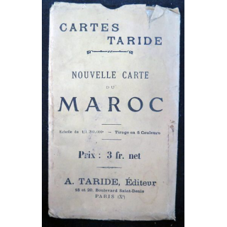 Nouvelle carte TARIDE du Maroc au 1/ 1 200 000° tirage en 5 couleurs