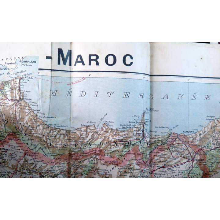 Nouvelle carte TARIDE du Maroc au 1/ 1 200 000° tirage en 5 couleurs