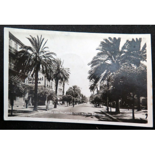 Carte postale de Hyères Les Palmiers Avenue Gambetta 1945