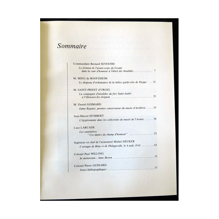 Revue de la société des amis du musée de l'armée N° 94 - 1987