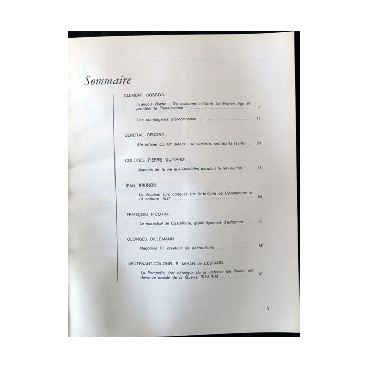 Revue de la société des amis du Musée de l'Armée N°78  - 1974